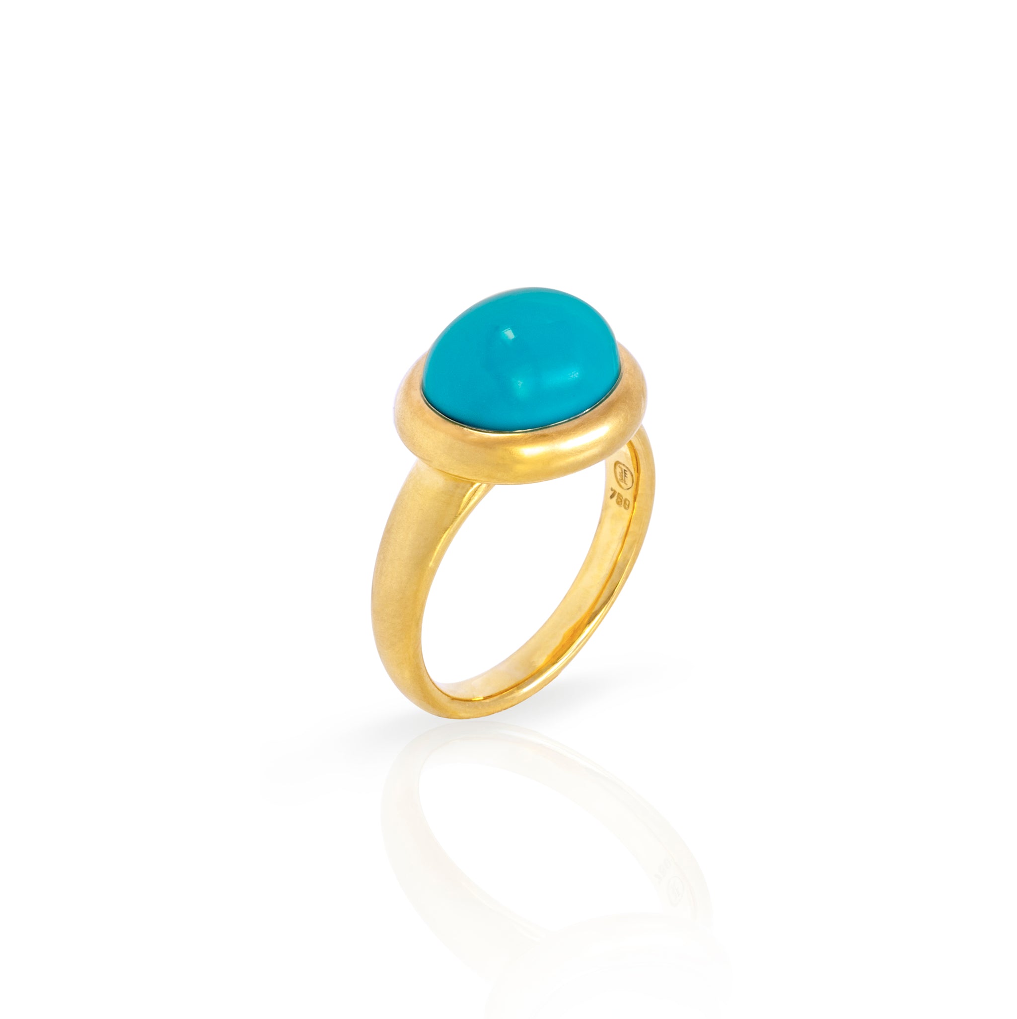 Türkis Silberring Damen – Handgefertigt | Statement Ring